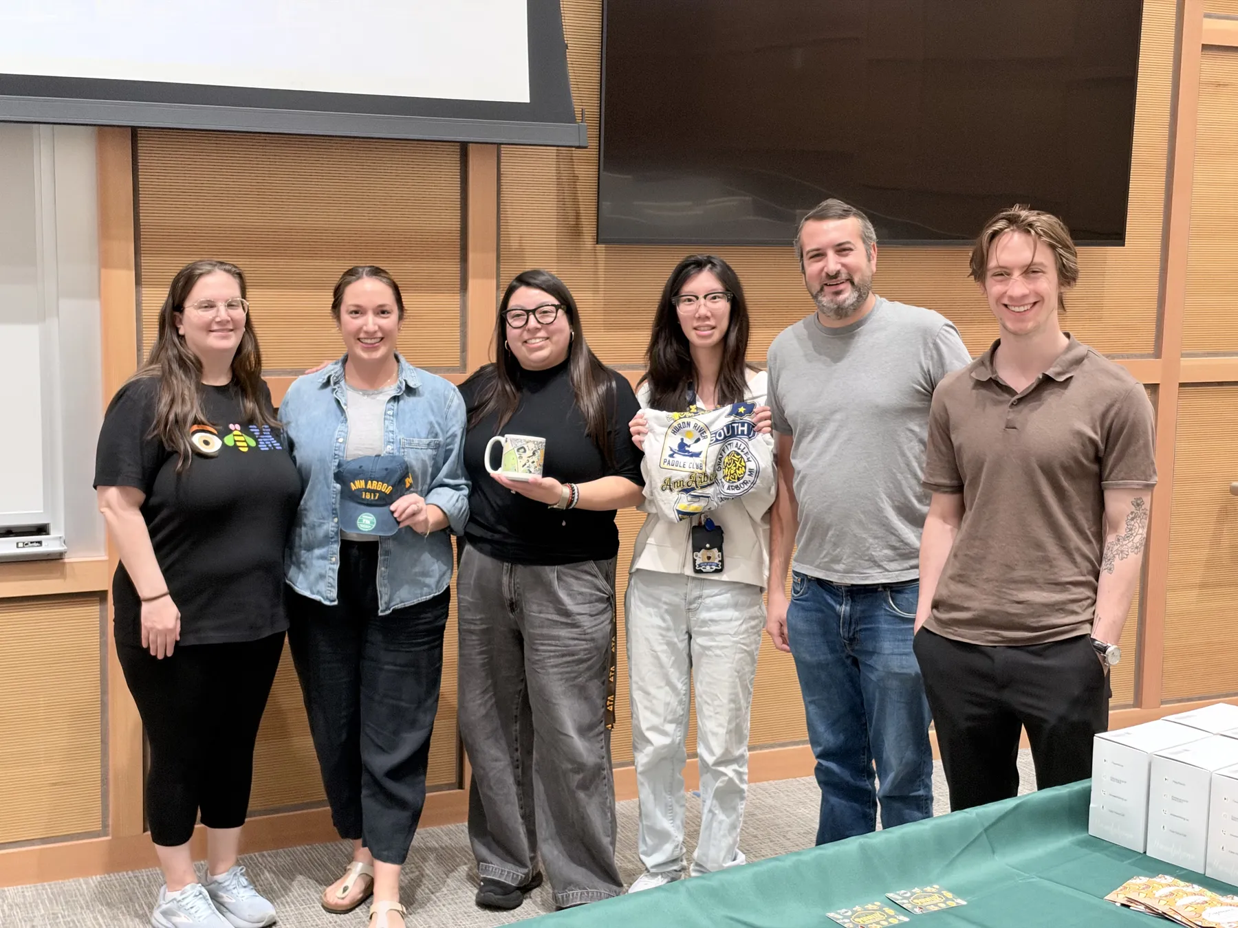 Prize presentation with Barrett Solutions at JacHacks A2Tech