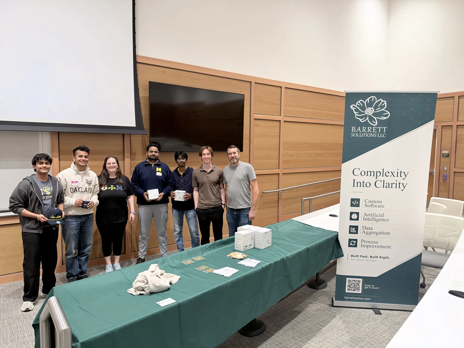 Closing ceremony prize presentation at JacHacks A2Tech