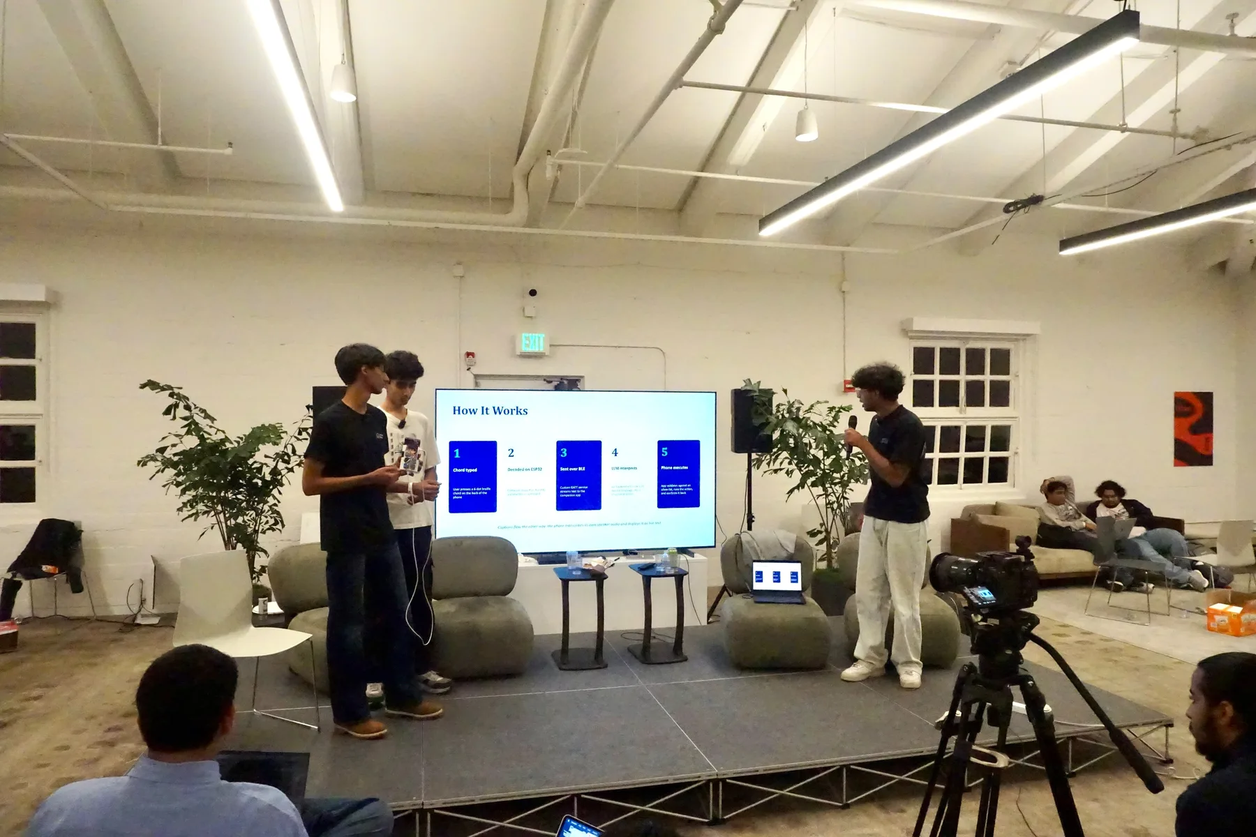 Team presenting their project