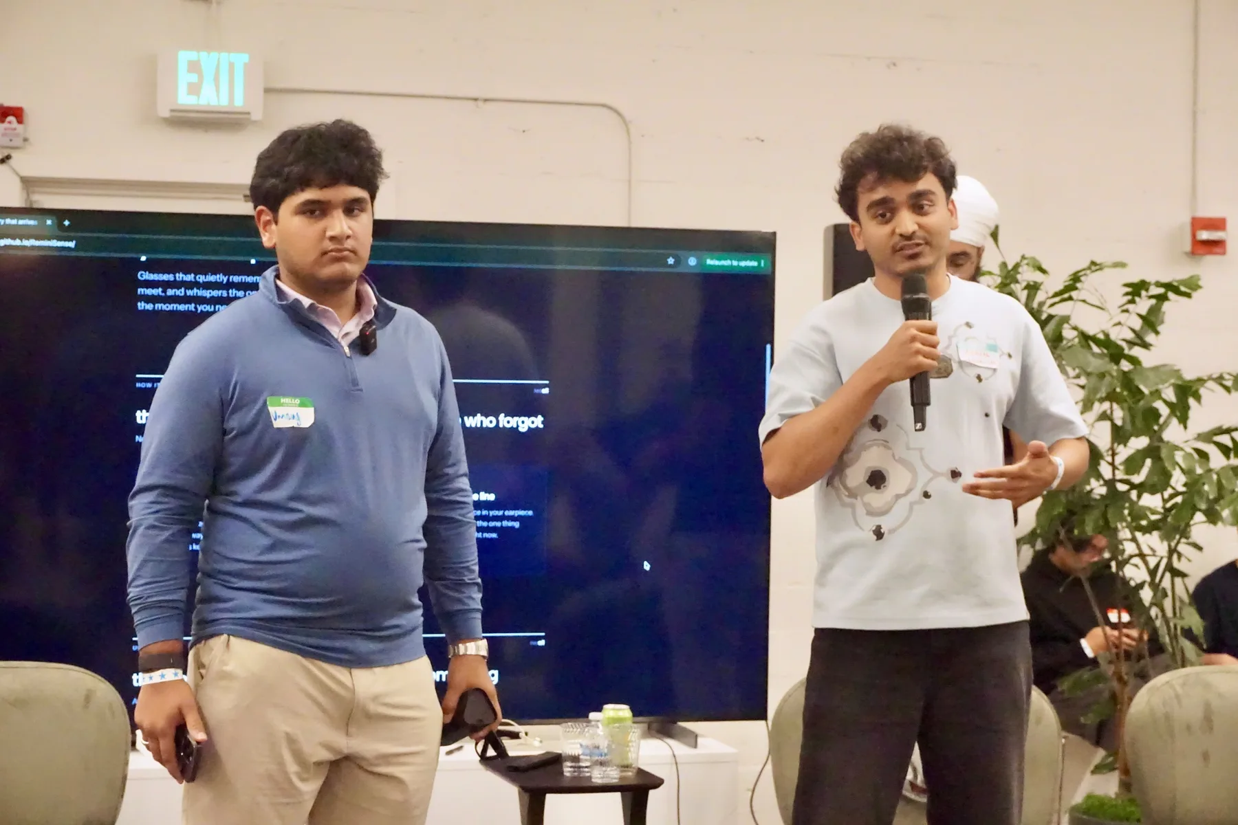 Project demo on stage