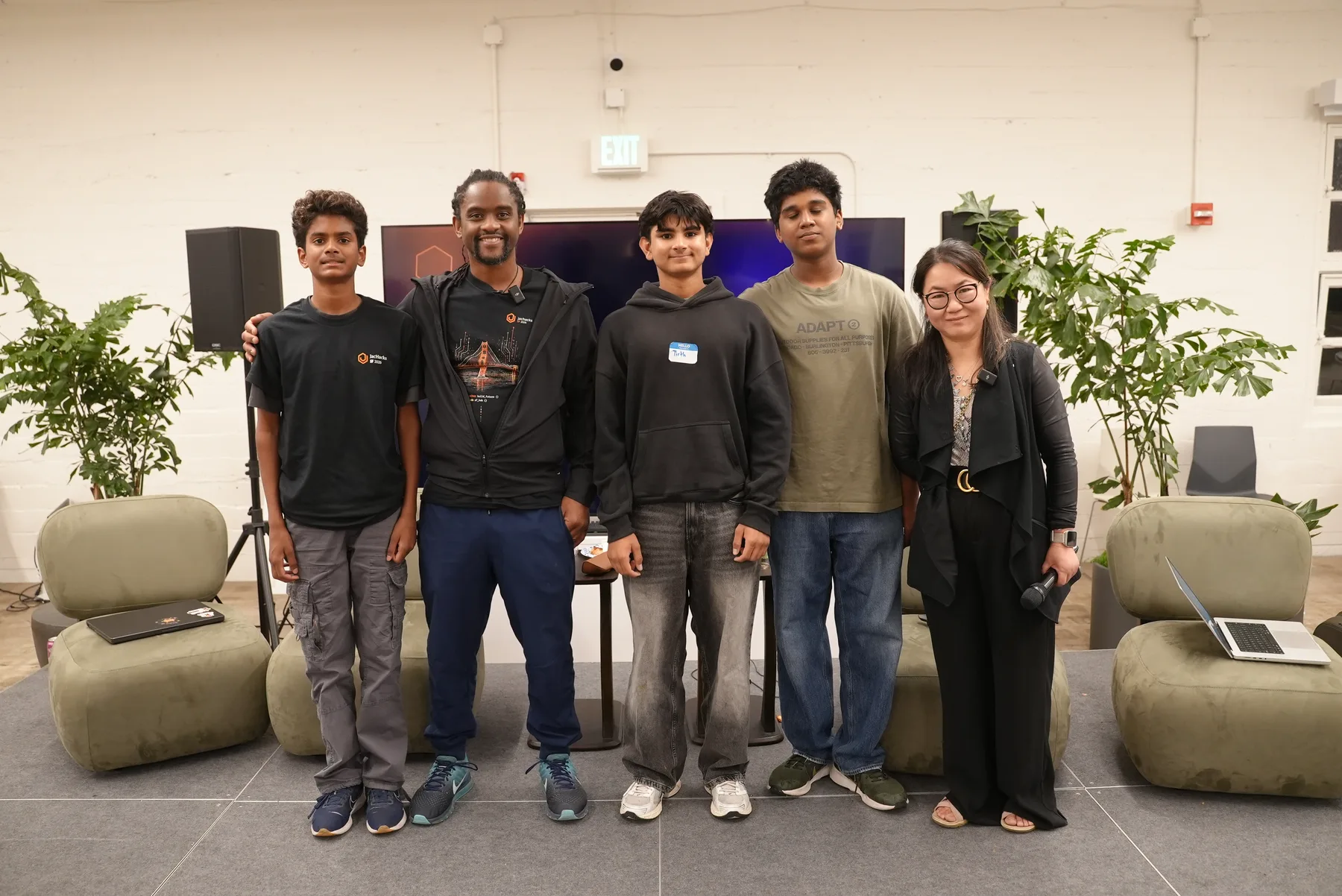 Winning team at JacHacks SF