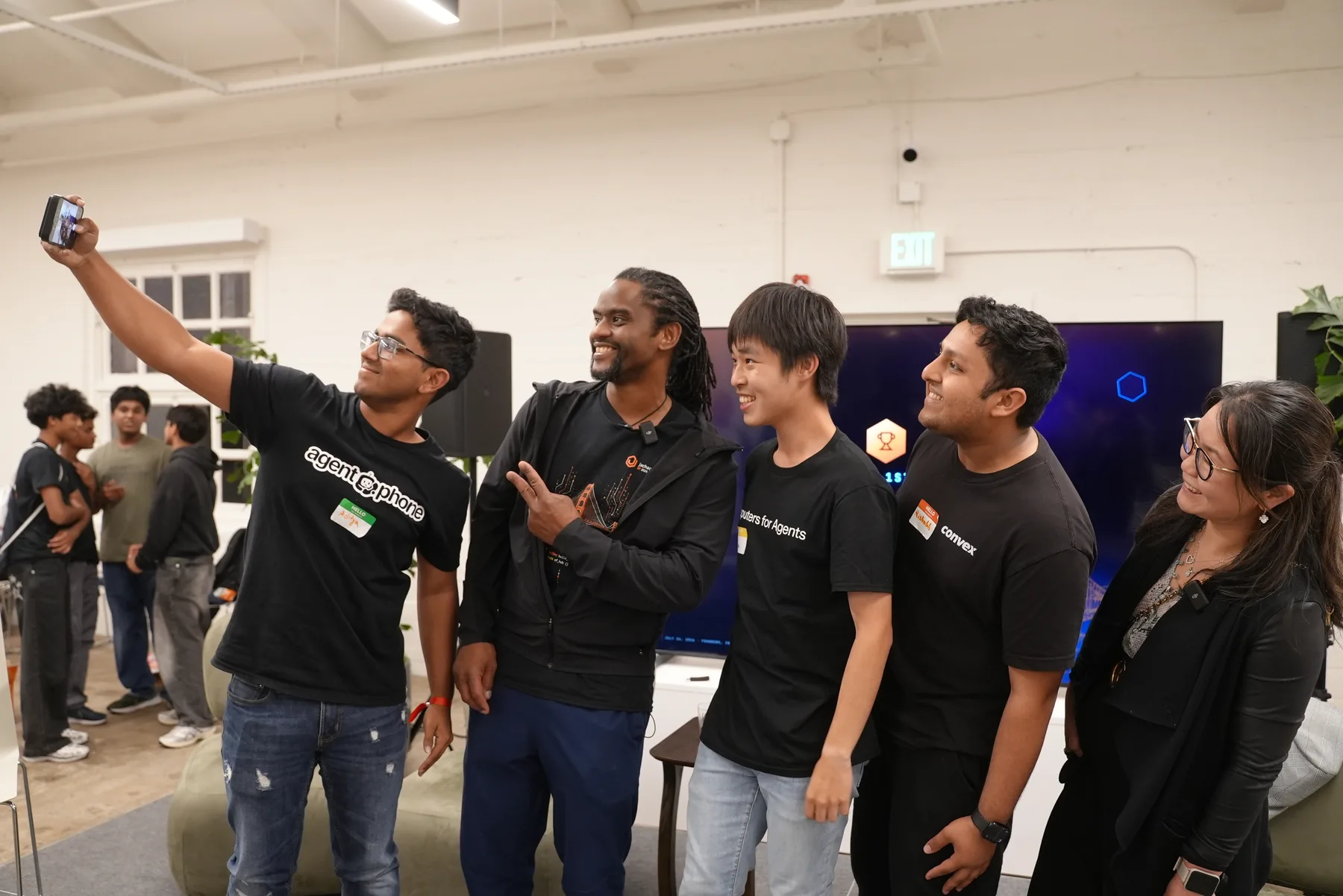 Group selfie at JacHacks SF