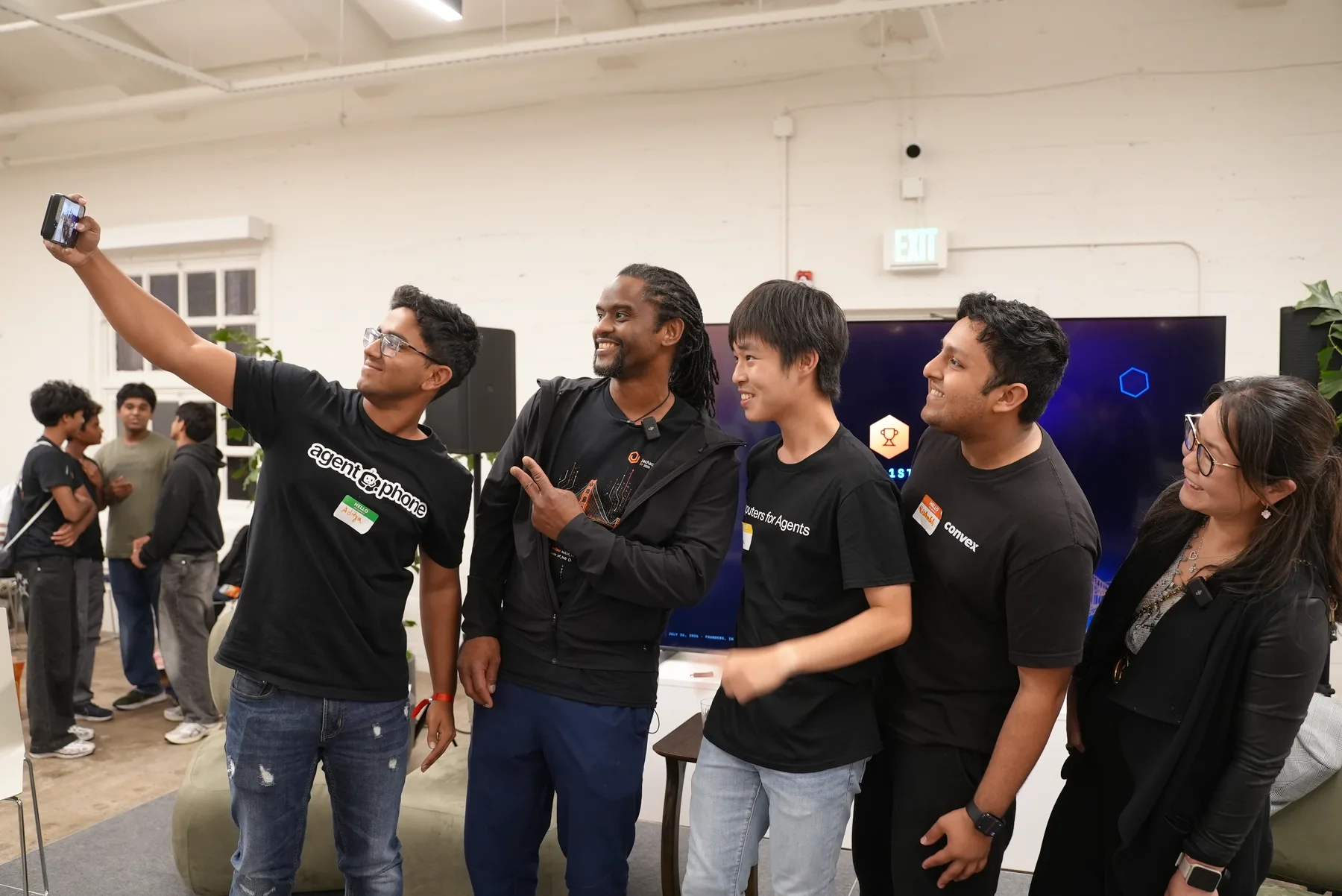 Group selfie at JacHacks SF