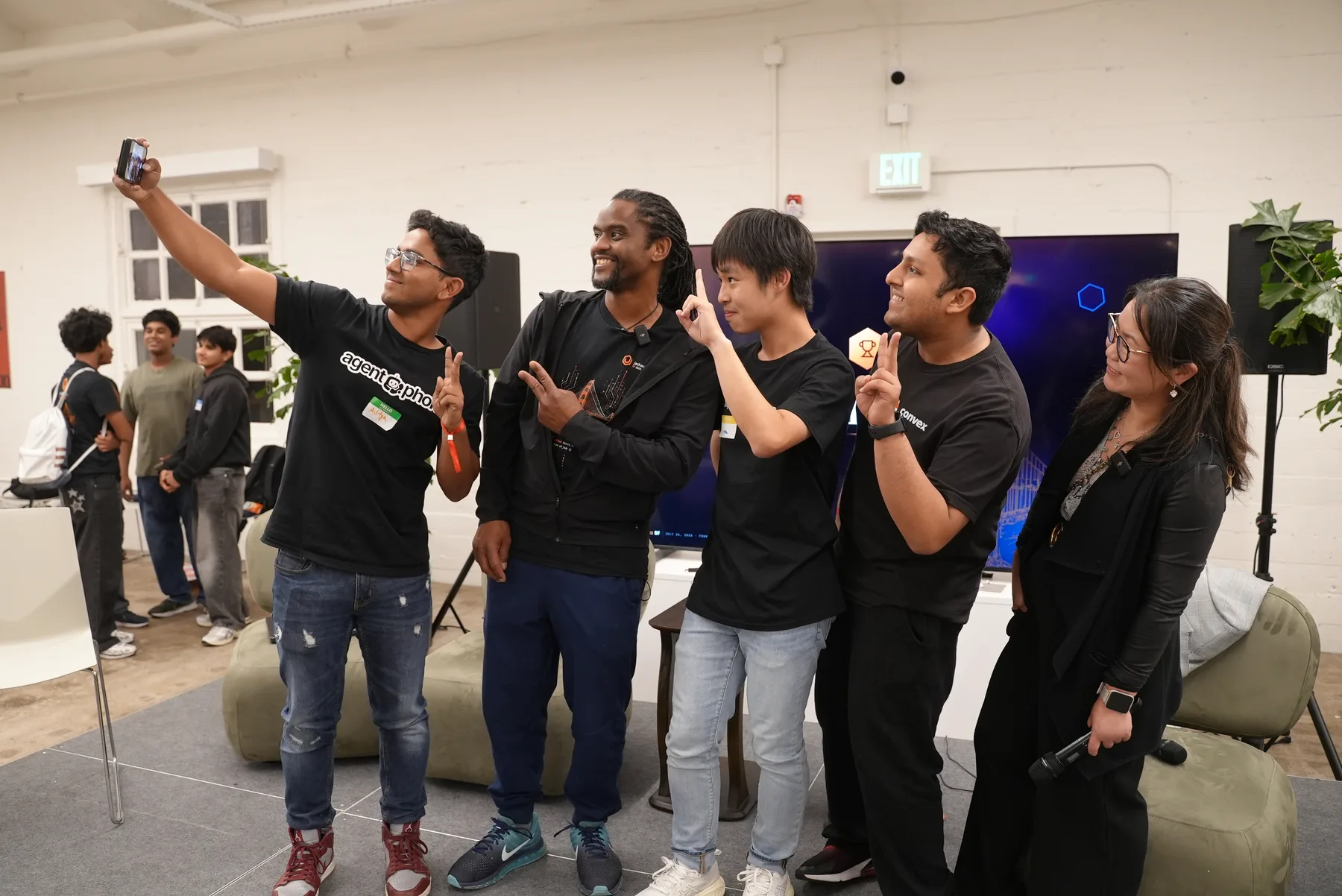 Group selfie at JacHacks SF