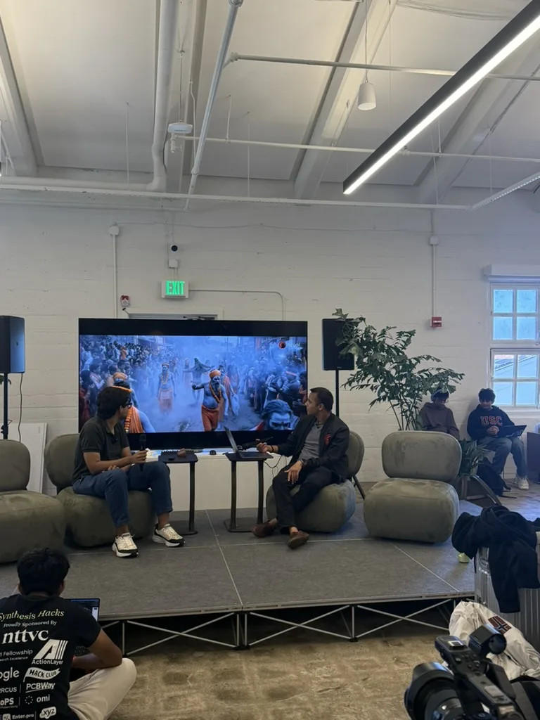 Audience watching a panel at JacHacks SF