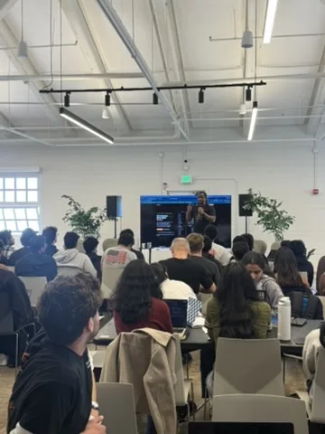 Full audience at JacHacks SF