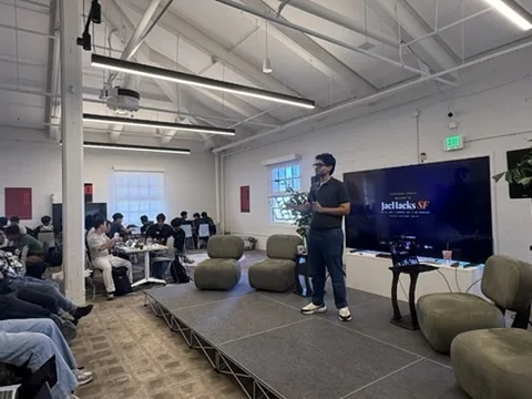Audience at the JacHacks SF opening