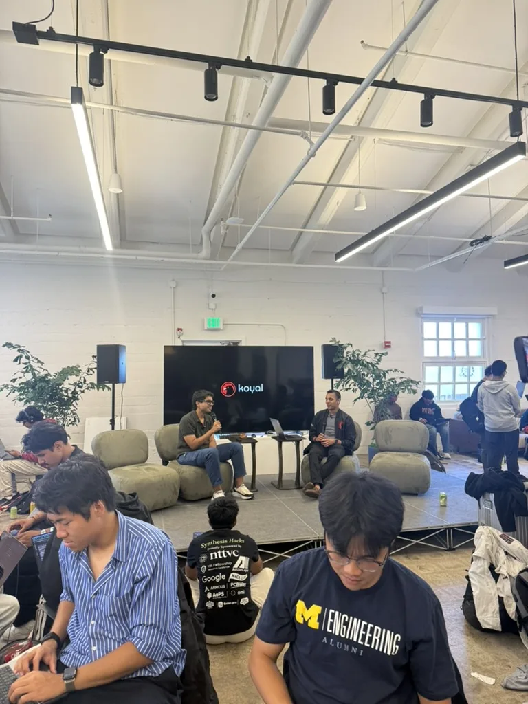 Hackers watching the panel at JacHacks SF