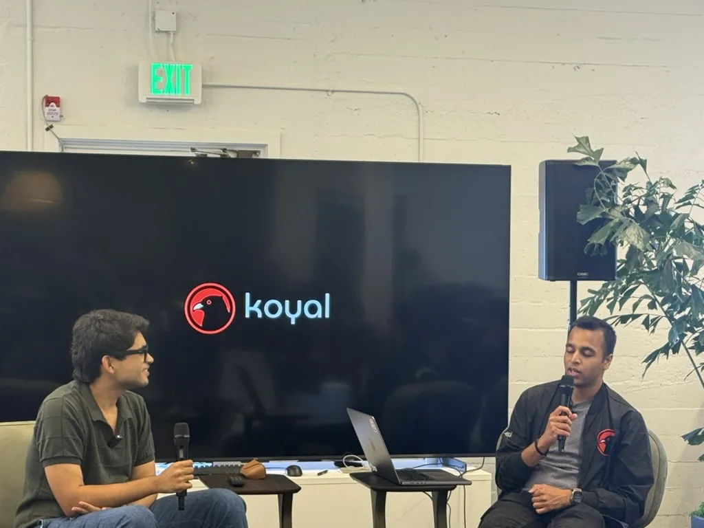 Fireside chat close up at JacHacks SF